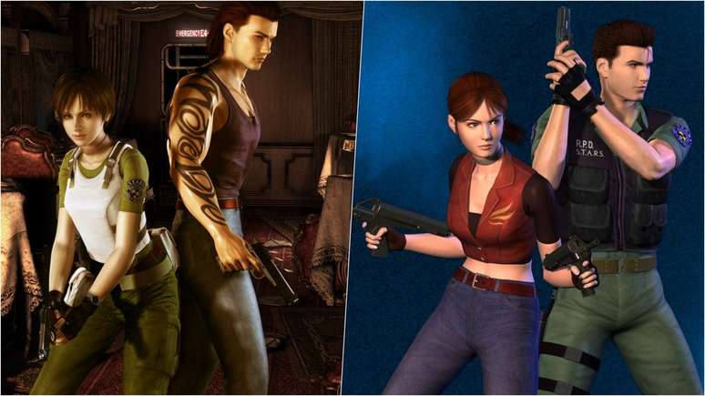 Resident Evil Zero and Resident Evil Code Veronica may be getting remakes (Image: Playback/Capcom) Resident Evil Zero and Resident Evil Code Veronica may be getting remakes (Image: Playback/Capcom)