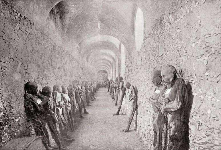 A primeira m&uacute;mia foi encontrada em 1865 pelos coveiros do Pante&atilde;o de Santa Paula