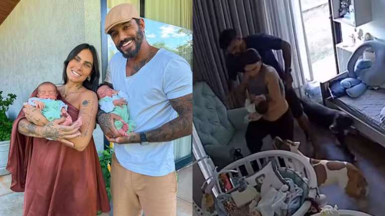 Clara Maia e Andr&eacute; Coelho com os g&ecirc;meos, Jos&eacute; e Jo&atilde;o