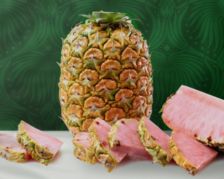 The brand also produced Pinkglow, a pink pineapple The brand also produced Pinkglow, a pink pineapple