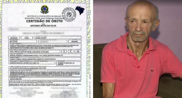 Antônio Mota da Silva, de 69 anos,