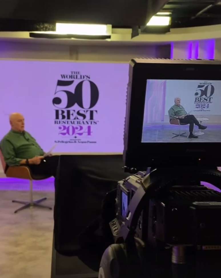O apresentador, cr&iacute;tico de gastronomia e curador de conte&uacute;do do canal Sabor & Arte, Josimar Melo, conduziu a transmiss&atilde;o ao vivo do &lsquo;The World&rsquo;s 50 Best Restaurants&rsquo;