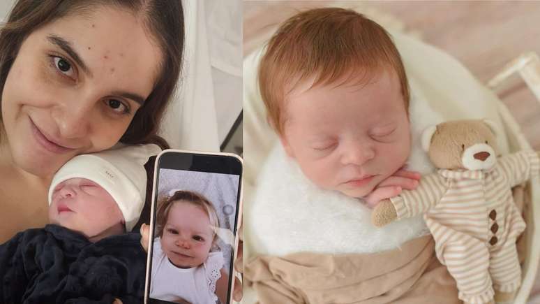 "Logo que o vi, percebi que era um presente divino", disse Larissa Mota sobre filho mais novo, Antônio, que tem síndrome de Down