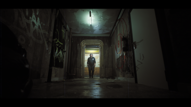 Em Post Trauma, o jogador &eacute; um condutor de trem de meia-idade preso em uma realidade assustadora