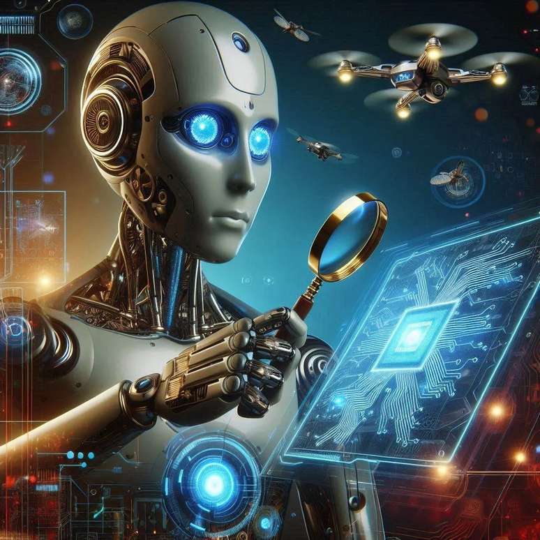 Imagem ilustrativa de inteligência artificial. 