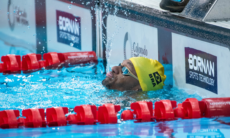 Gabriel Araújo nos 200m livre dos Jogos Paarapan-Americano de Santiago-2023