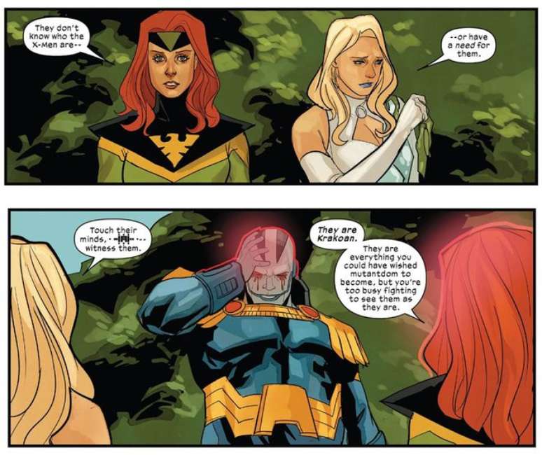 Jean Grey reforça que no mundo ideal os X-Men não são necessários (Imagem: Reprodução/Marvel Comics)