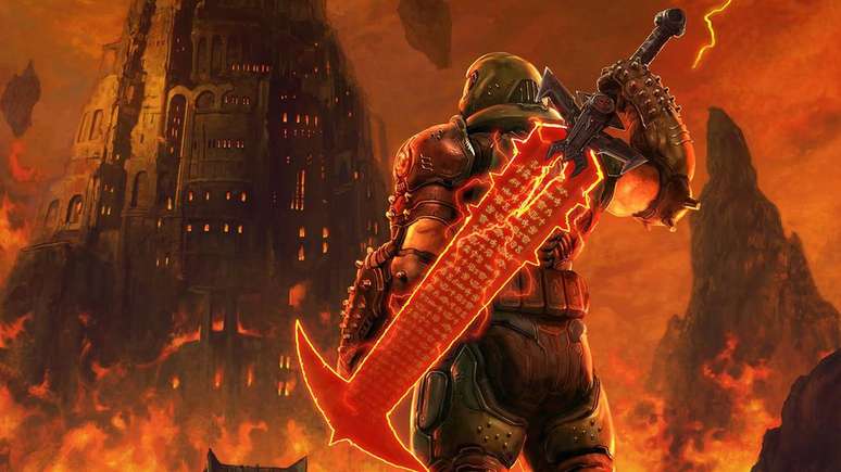 Doom medieval é algo que todos queriam e nem sabiam (Imagem: Bethesda)