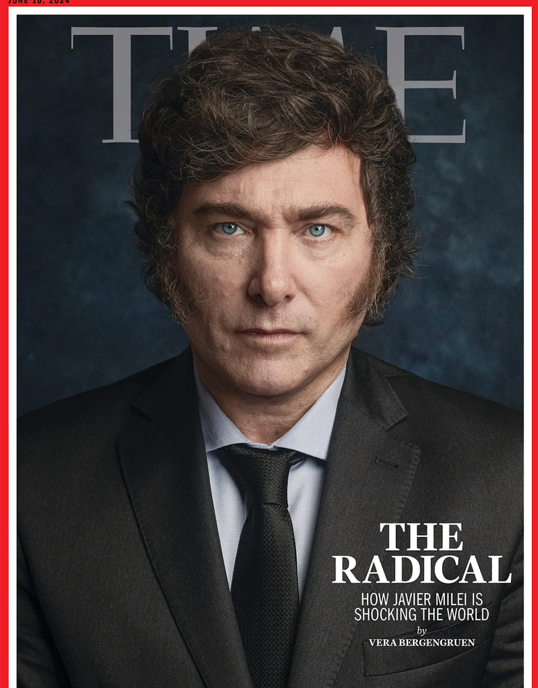 No final de maio, a emblemática revista Time dedicou sua capa ao "radical" presidente argentino