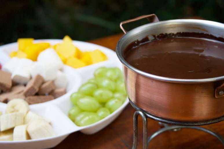 Fondue de chocolate do Pé de Manga