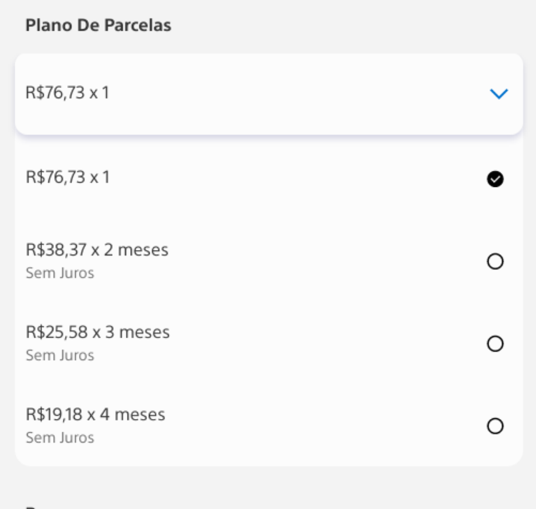 Parcelamento na PS Store brasileira (Imagem: Captura de tela/Canaltech/André Mello)