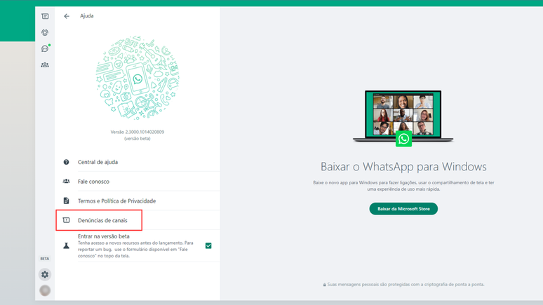 How to follow up on a report on WhatsApp Web (Image: Screenshot/Bruno De Blasi/Canaltech) How to follow up on a report on WhatsApp Web (Image: Screenshot/Bruno De Blasi/Canaltech)