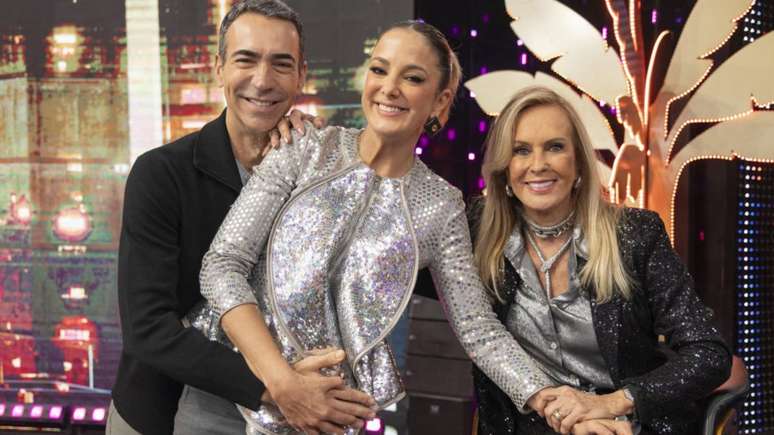 César Tralli, Ticiane Pinheiro e Helô Pinheiro