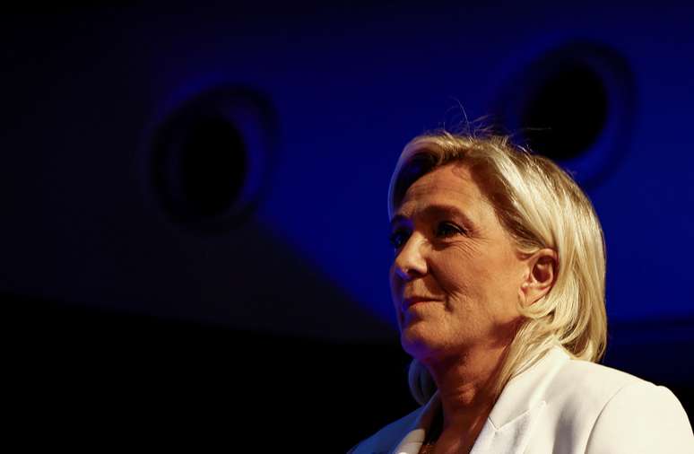 Marine Le Pen, l&iacute;der do partido de extrema direita Rassemblement National