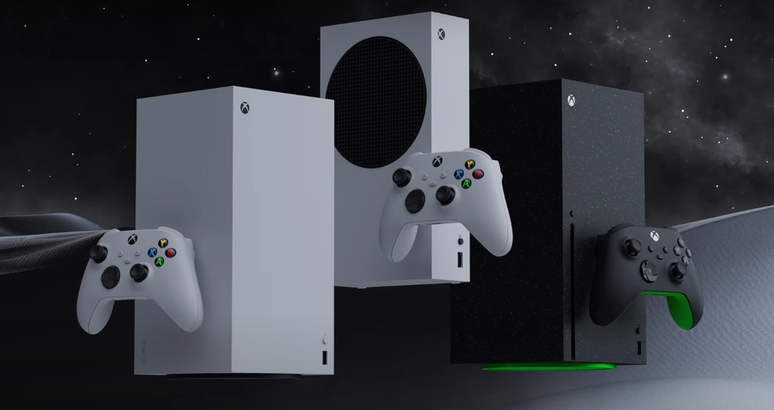 Durante o evento, Microsoft mostrou apenas os novos modelos do Xbox Series (Imagem: Divulgação/Microsoft)