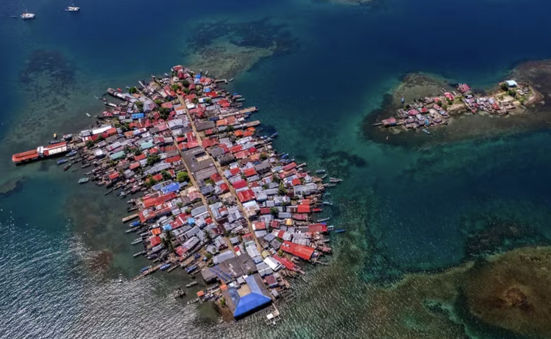Pemandangan udara pulau Cartí Sugdupu