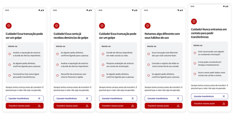 App do Itaú passar a enviar notificações em transações via Pix suspeitas (Imagem: Divulgação/Itaú)