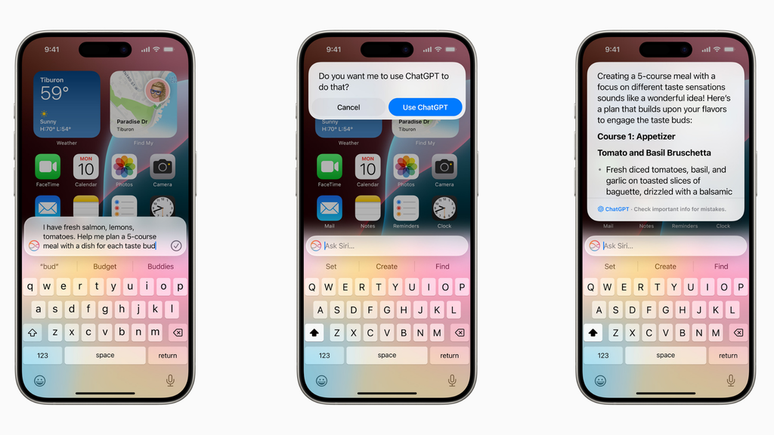 Siri terá integração com o Apple Intelligence (Imagem: Divulgação/Apple)