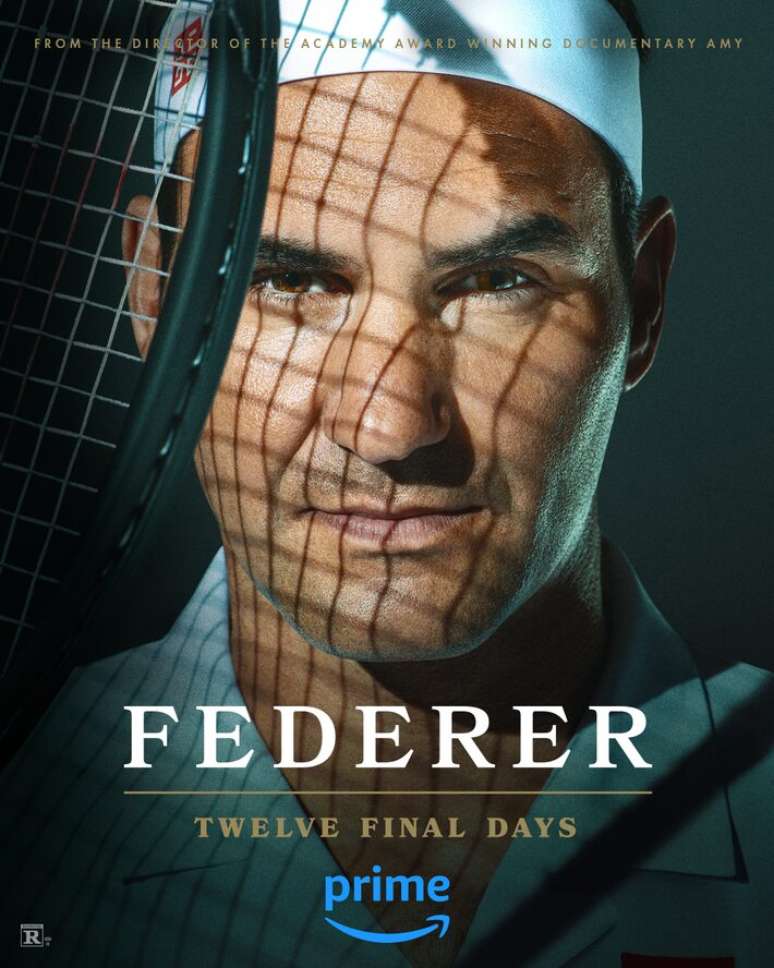 Pôster da série sobre Roger Federer no 'Prime Video'