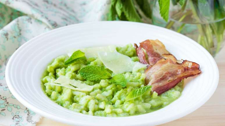 Broccoli and bacon risotto to add a special touch to your dinner