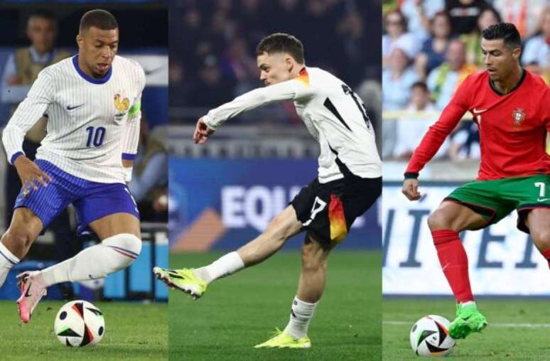 Philipp Reinhard / DFB - Legenda: Jogadores da Alemanha durante atividade de preparação para estreia na Euro -