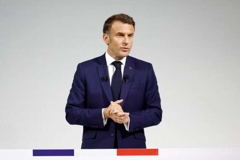 Presidente da França, Emmanuel Macron
12/06/2024
REUTERS/Stephane Mahe