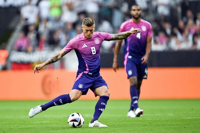 Toni Kroos (Alemanha) durante jogo contra a Grécia no dia 07.06.2024