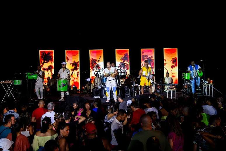 Grupo Molejo, com Anderson, no palco