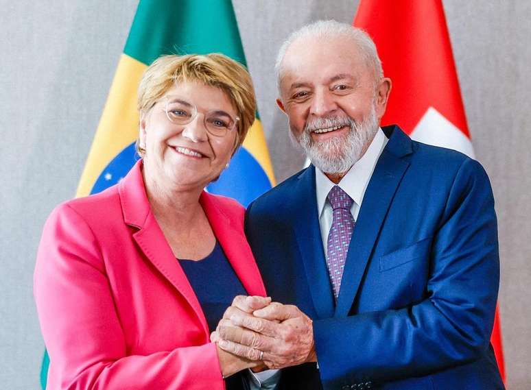 Lula teve encontro bilateral com a presidente da Confederação Suíça, Viola Amherd