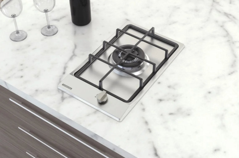 Cooktop a Gás Tramontina Dominó em Aço Inox conta com acendimento superautomático – basta pressionar o manípulo e girar para a chama acender na hora – Foto: Tramontina