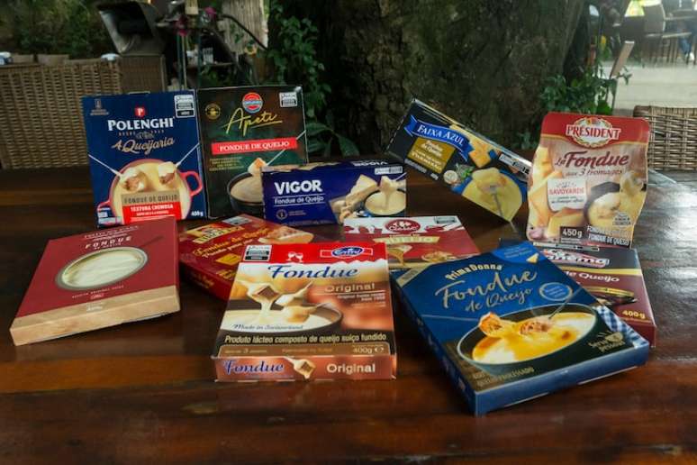 Foram avaliadas 11 marcas de fondue de queijo vendidas nos supermercados