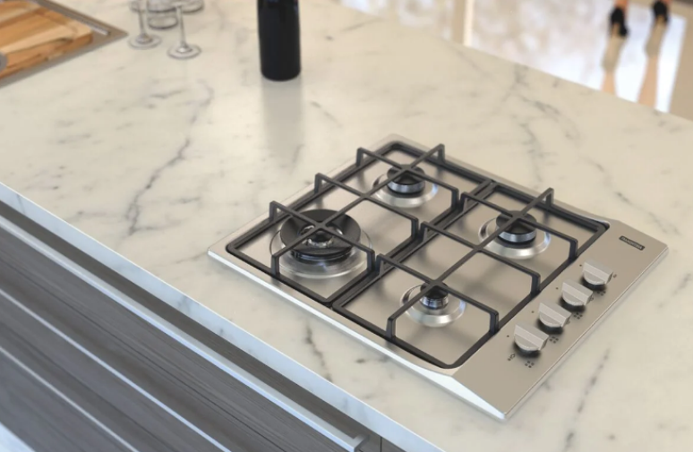 Cooktop a Gás Tramontina Square em Aço Inox com Trempes em Ferro Fundido e Acendimento Superautomático 4 Queimadores é perfeito para a sua cozinha moderna – Foto: Tramontina