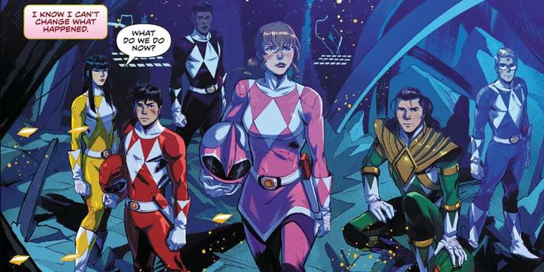 The Rangers were never separated in Power Rangers: The Return (Image: Boom Studios) The Rangers were never separated in Power Rangers: The Return (Image: Boom Studios)