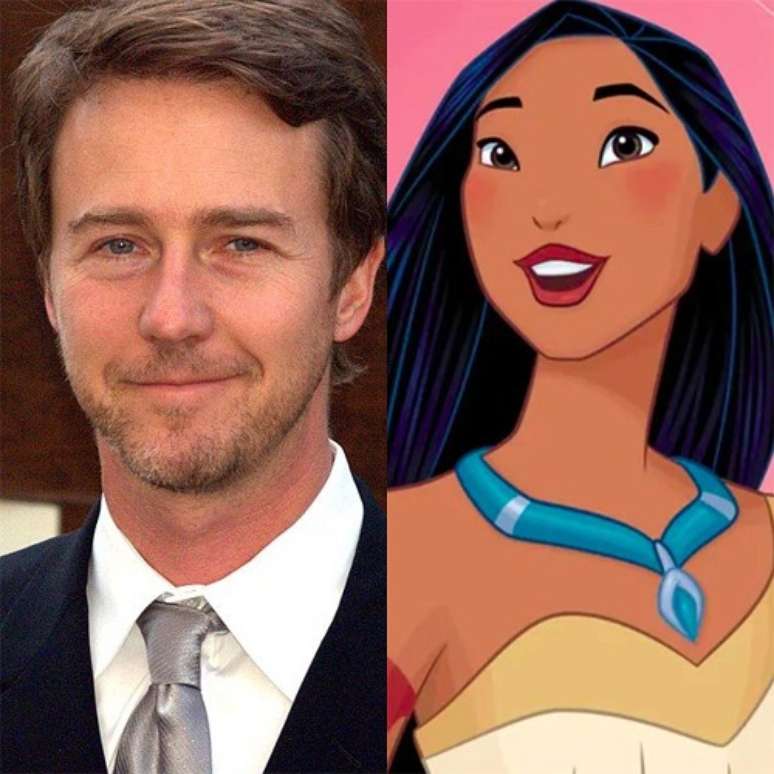 Enquanto participava do programa de TV "Finding Your Roots", do canal americano PBS, o ator Edward Norton descobriu que &eacute; descendente de 12&ordf; gera&ccedil;&atilde;o de Pocahontas.