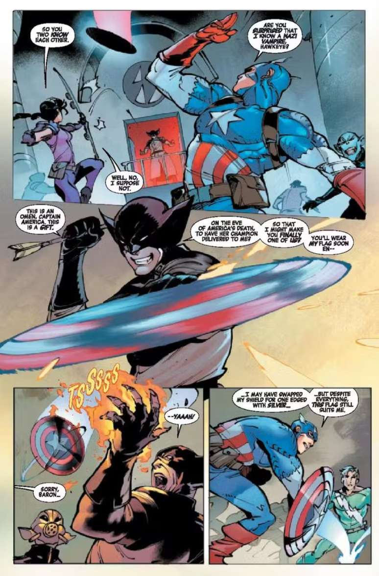 Captain America is always ready (Image: Marvel Comics) Captain America is always ready (Image: Marvel Comics)