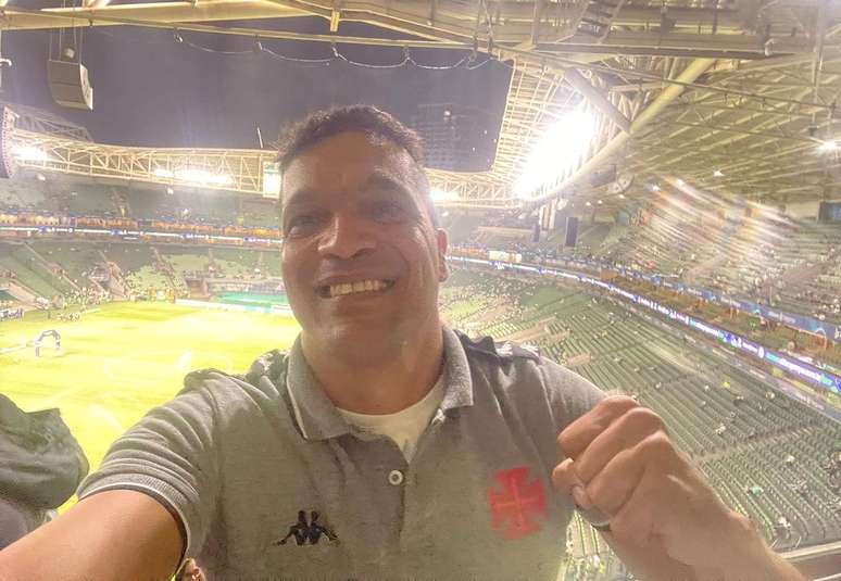 Cabo Daciolo foi ao Allianz Parque