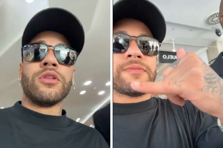 Neymar foi até shopping de São Vicente (SP) para renovar CNH