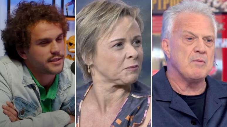 The son of Pedro Bial and Giulia Gam appears with his parents in a very rare photo
