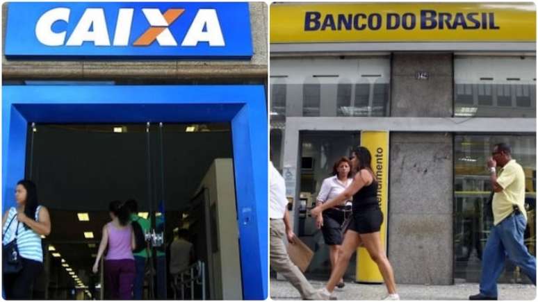 Trabalhadores de empresas privadas recebem pela Caixa; já os funcionários de empresas públicas recebem pelo Banco do Brasil.