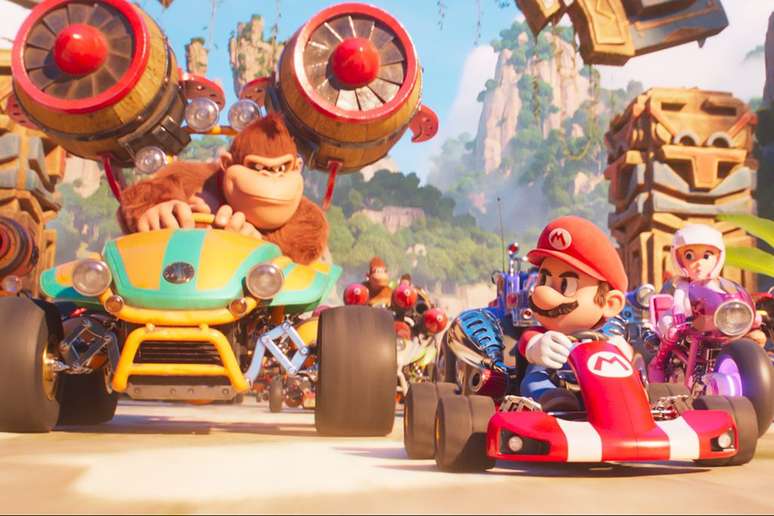 Donkey Kong fez sua estreia nos cinemas no filme do Mario (Imagem: Divulgação/Universal Pictures)