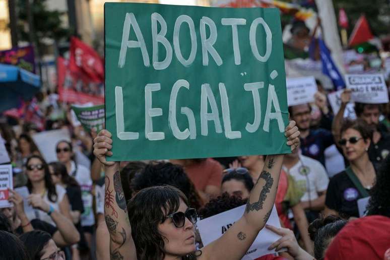 Protesto pelo direito ao aborto em São Paulo, 15 de junho de 2024