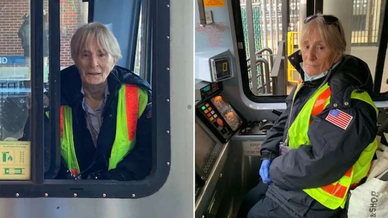 Com 81 anos de idade, Helen Antenucci (EUA) é oficialmente a operadora ferroviária mais antiga do mundo.