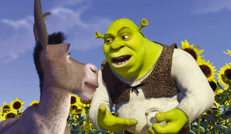 A amizade entre o Burro e Shrek é o ponto alto da saga de animação. (Divulgação/Dreamworks)