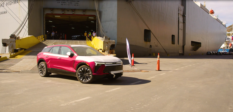 Novo Chevrolet Blazer EV no Porto de Vitória (ES)