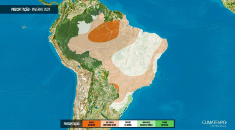 Brasil terá temperaturas acima da média neste inverno, diz meteorologistas