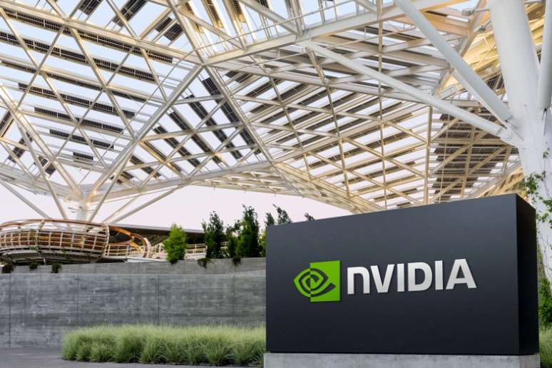 Logo da Nvidia em sua sede em Santa Clara, Califórnia
Maio de 2022. NVIDIA/Divulgação via REUTERS