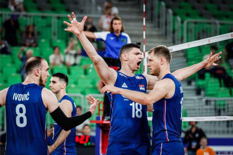 Sérvia contra a Turquia na VNL masculina