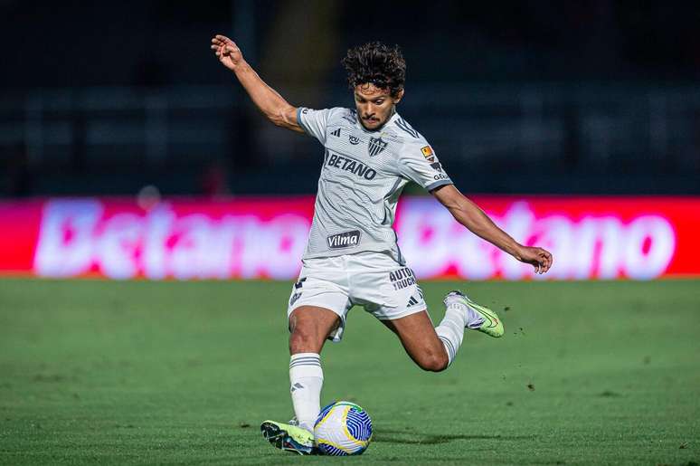 Gustavo Scarpa (Atlético-MG) em ação contra o Bragantino, no dia 11.06.2024 