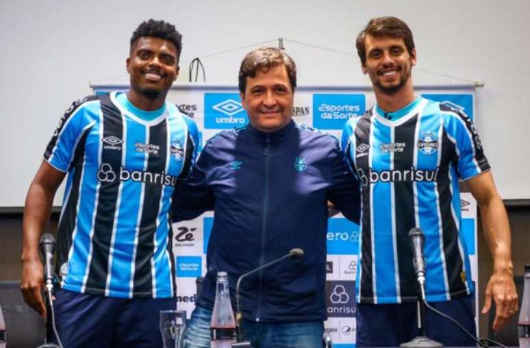 Rodrigo Caio e Jemerson foram apresentados juntos no Tricolor Gaúcho –