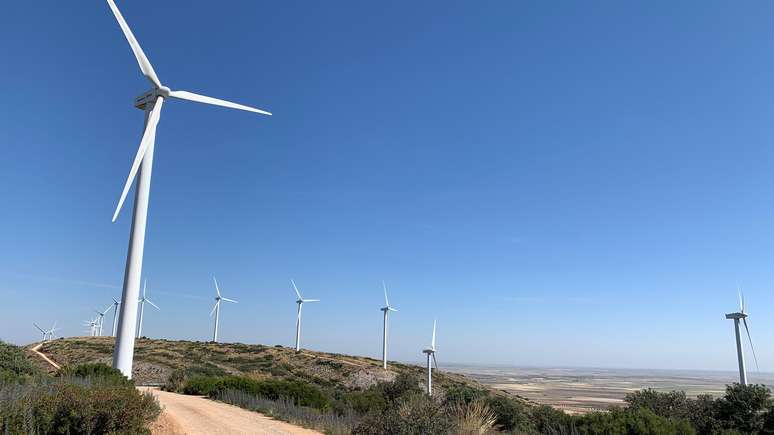 A Espanha investiu fortemente em parques eólicos, como o da Sierra del Romeral